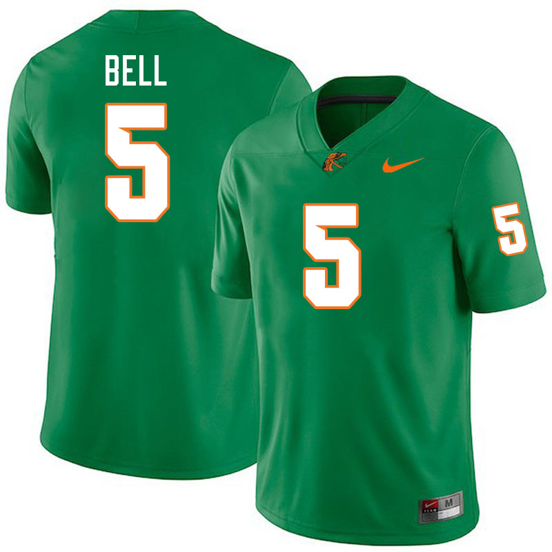 Florida A&M Rattlers #5 Markquese Bell College Football Jerseys,Uniforms-Green